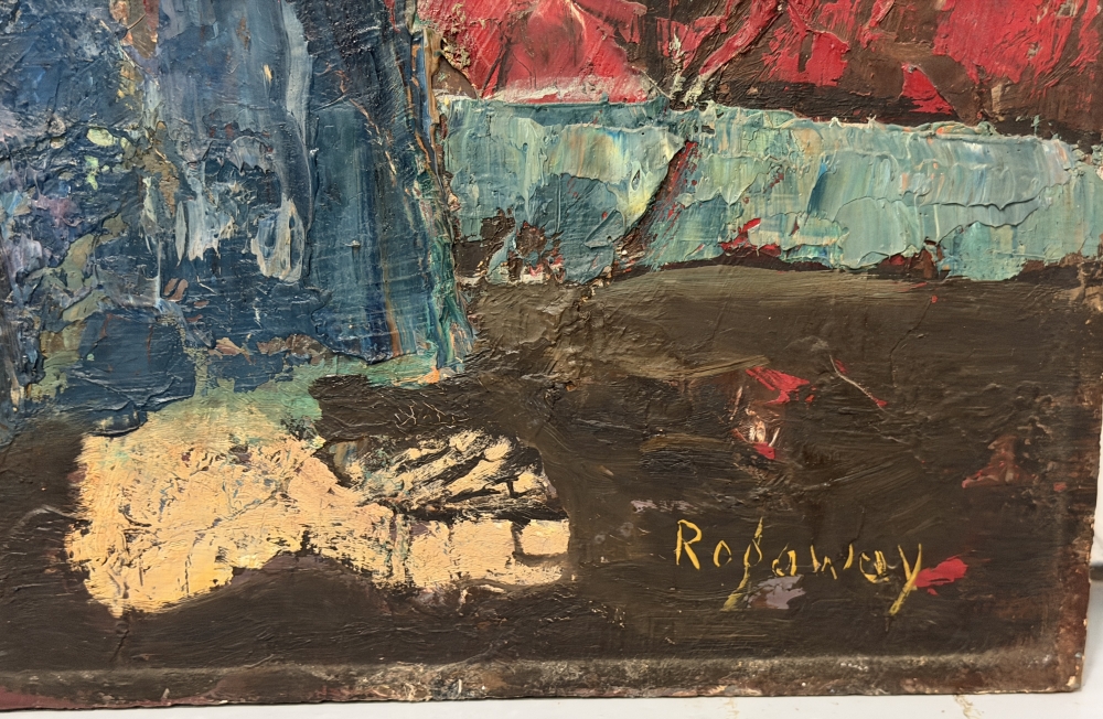 Alfred Rogoway (1900–1990) Portland, Oregon, USA, óleo sobre tabla
