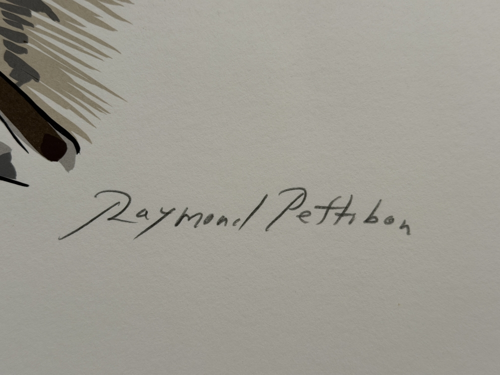 Raymond Pettibon, litografía, 2004, edición con texto manuscrito del autor