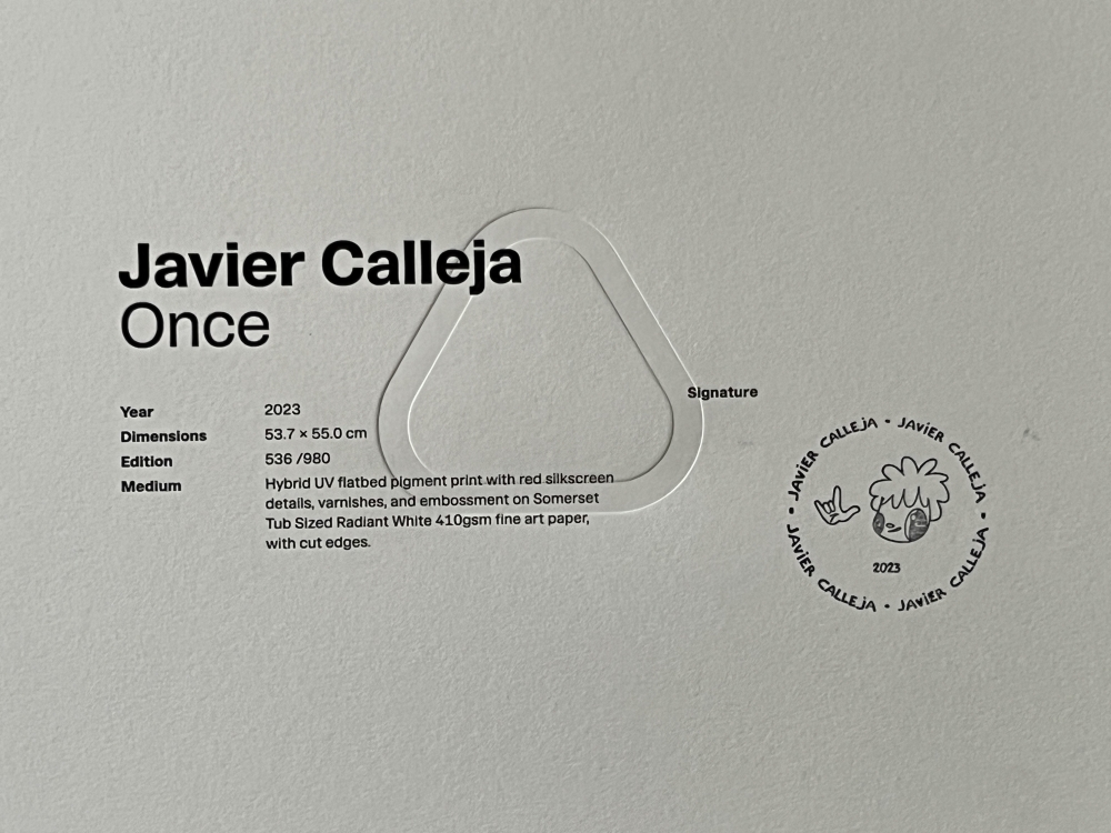 Javier Calleja, Once, In my life, díptico de serigrafías, 2023, Málaga