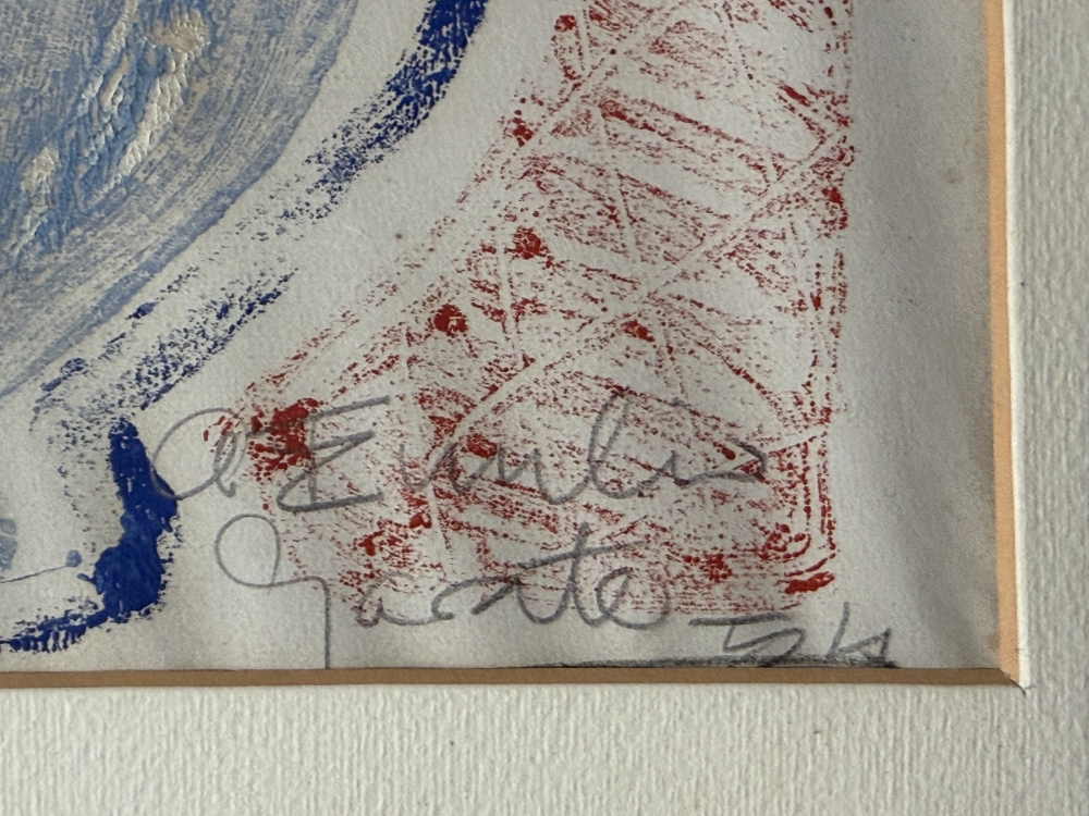 Filippo de Pisis, Bodegón, técnica mixta sobre papel, años 1950s