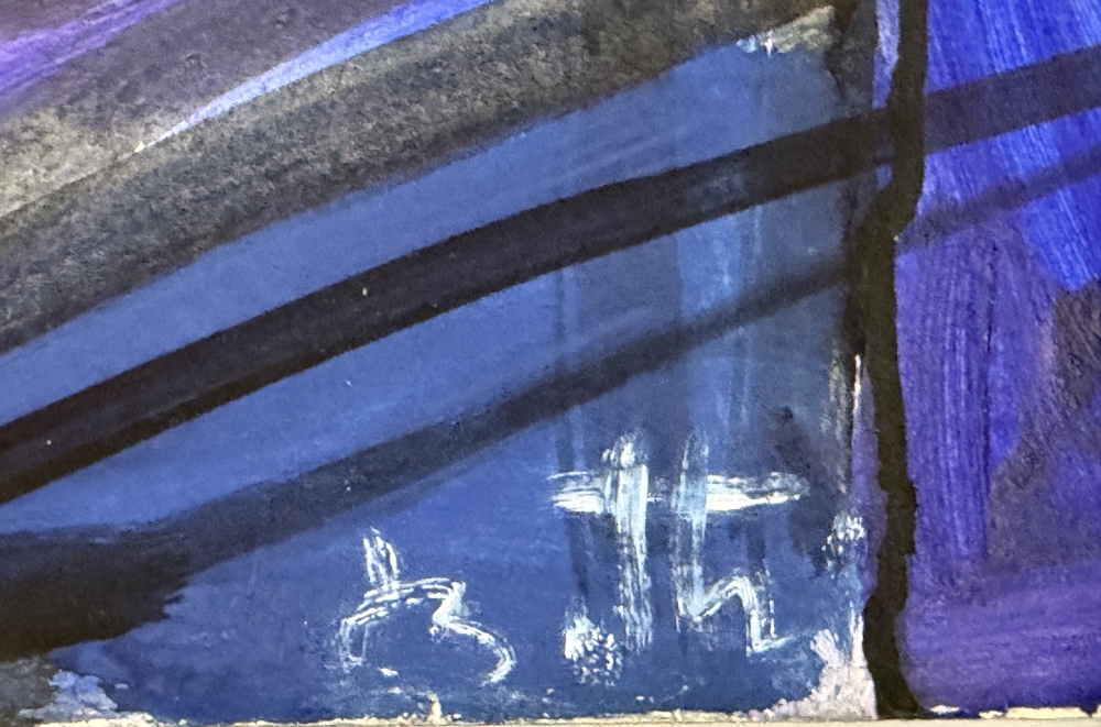 Josip Botteri Dini, Zagreb, Croatia, acrílico sobre papel 