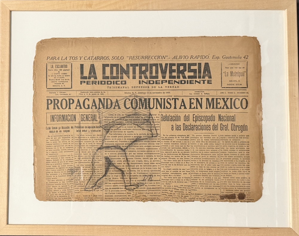 Diego Rivera, dibujo a tinta sobre papel, firmado y certificado, 1926