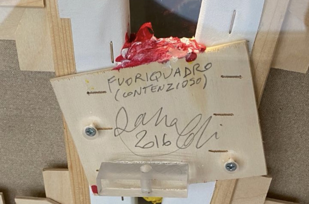 Renato Ranaldi, pintura, Fuoriquadro, Italia, 2016