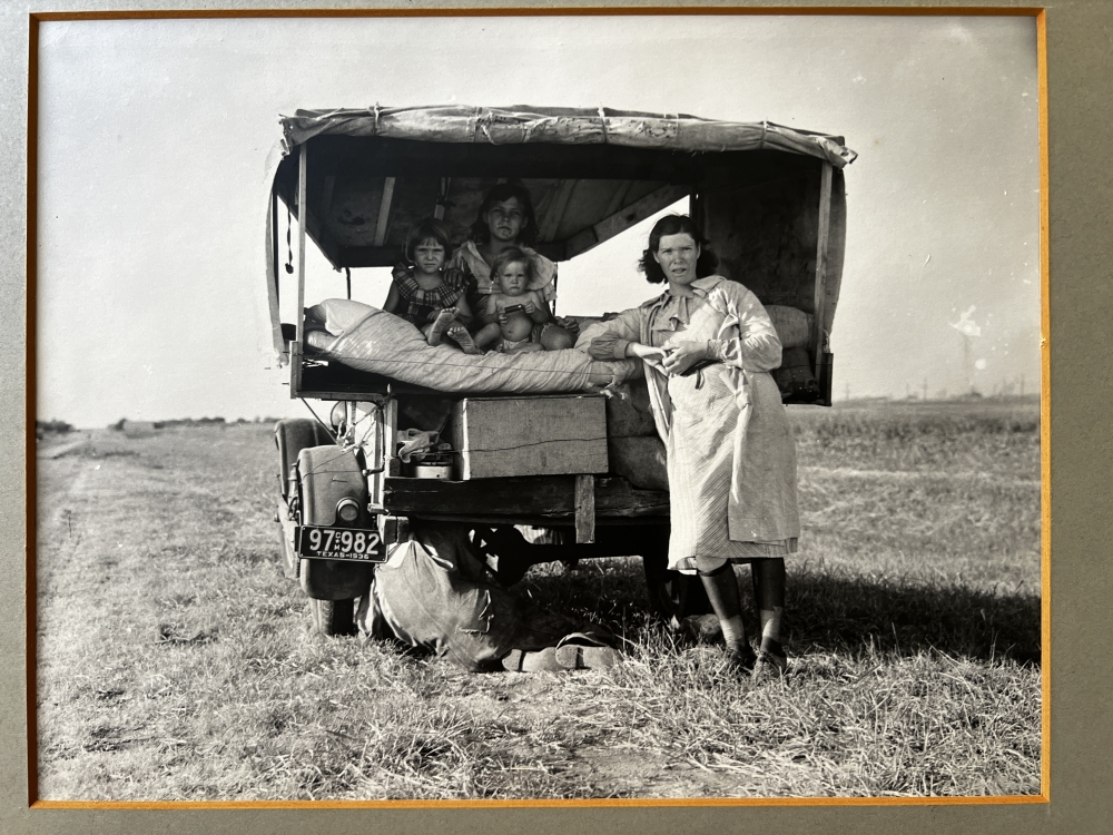 Dorothea Lange, fotografía con sello, 1970
