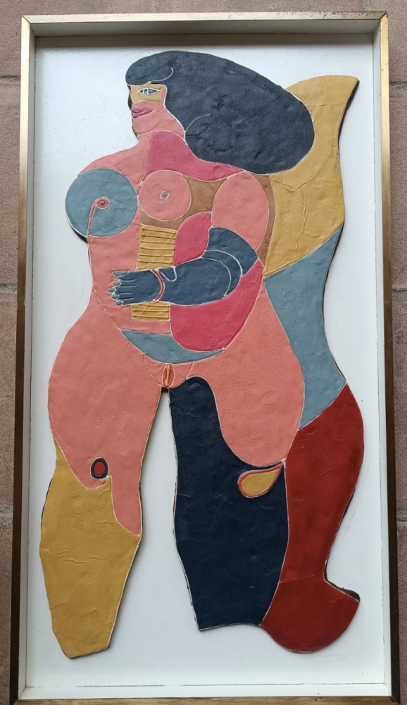 Richard Lindner, Busenengel 1970, n. 35, múltiple Eat Art Gallery, con poster de exposición