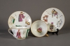 Tazas chinas en porcelana pintada hacia 1800