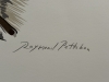 Raymond Pettibon, litografía, 2004, edición con texto manuscrito del autor