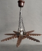 Lámpara de techo, sol, estrella, España, años 1940