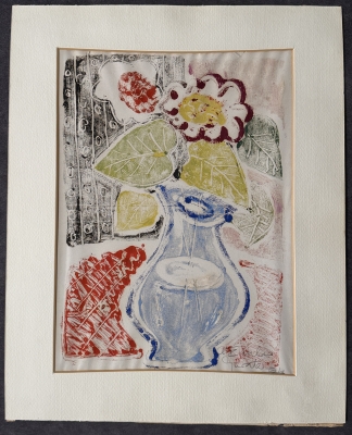 Filippo de Pisis, Bodegón, técnica mixta sobre papel, años 1950s