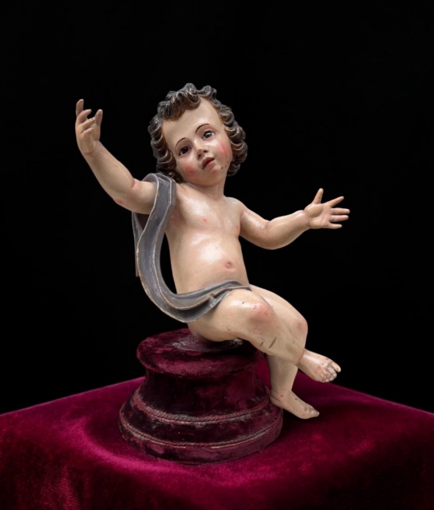 Niño Jesús bendiciente, escuela española, principios del siglo XVIII