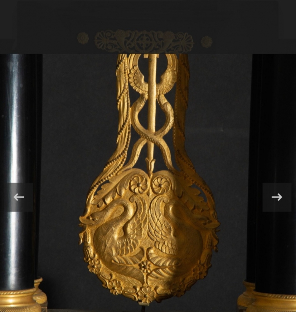 Reloj de sobremesa, Francia, Carlos X, siglo XIX