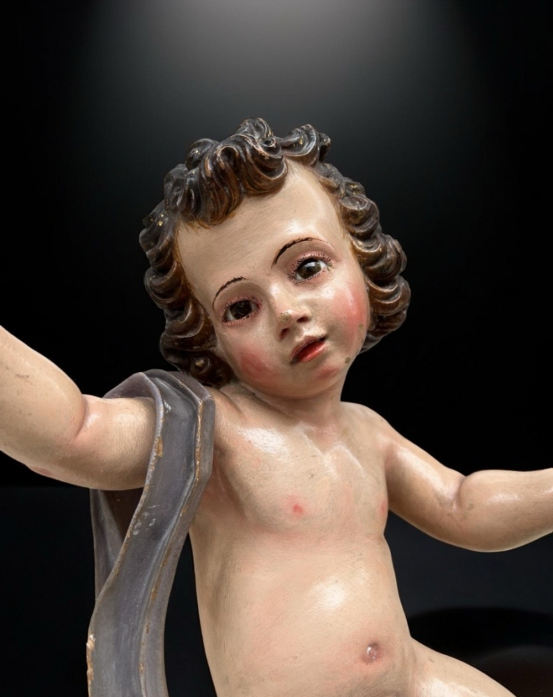 Niño Jesús bendiciente, escuela española, principios del siglo XVIII