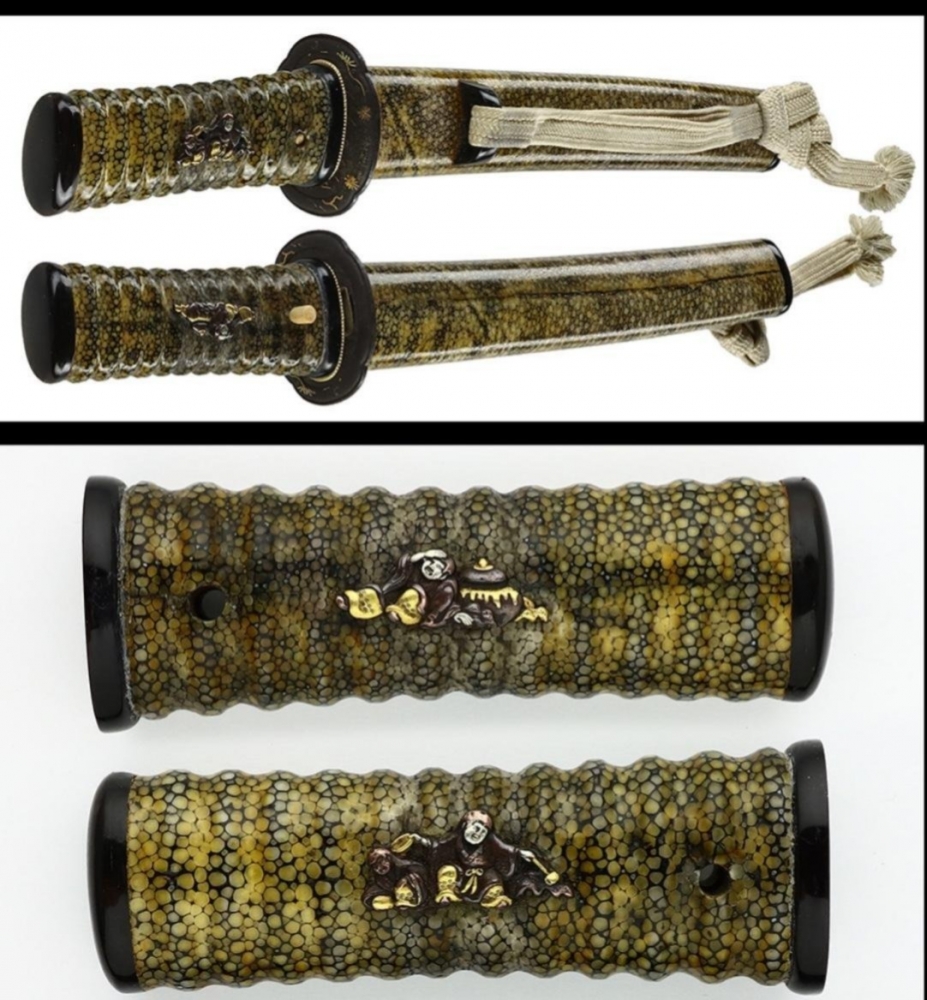 Tanto in Shirasaya with Koshirae Nihon Bijutsu Token Hozon Kyokai (NBTHK) Bizen no Suke Munetsugu.Tanto in Shirasaya with Koshirae.Poss de la era Meiji (1853). Nihon Bijutsu Token Hozon Kyokai NBTHK.