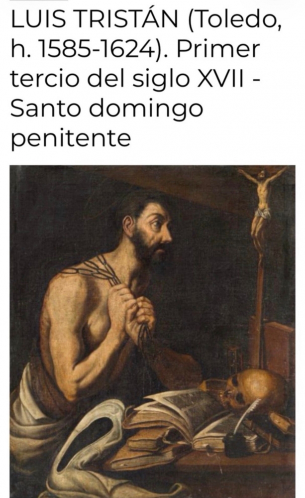 Luis Tristán (Toledo, h. 1585-1624), Santo Domingo penitente, primer tercio del siglo XVII