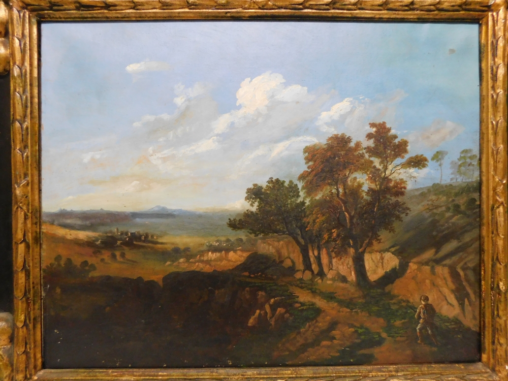 Paisaje, óleo sobre tela, siglo XIX