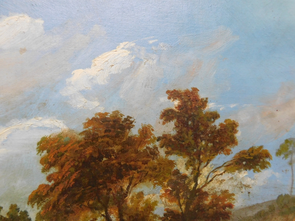 Paisaje, óleo sobre tela, siglo XIX