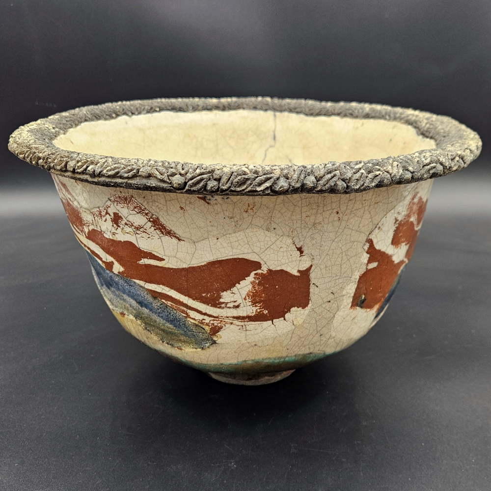 Marciano Pérez Buendia, pieza de taller, obra única de cerámica en técnica Raku