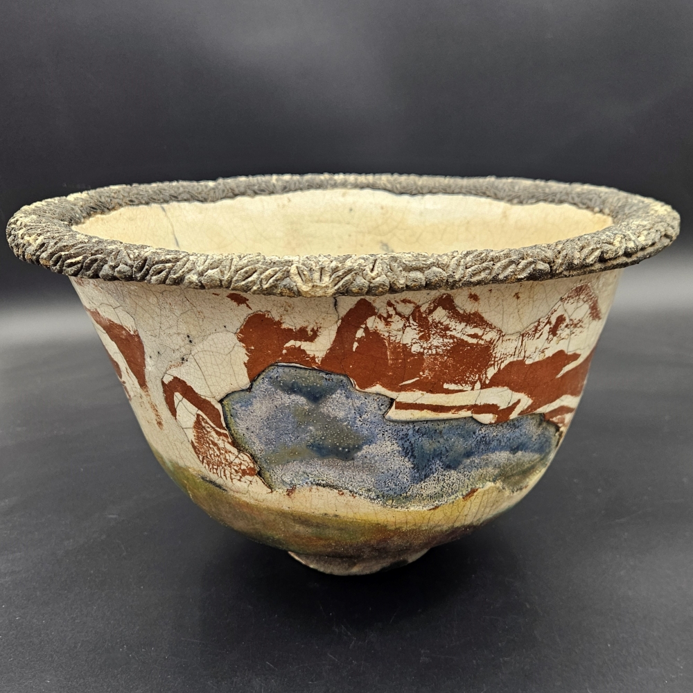 Marciano Pérez Buendia, pieza de taller, obra única de cerámica en técnica Raku