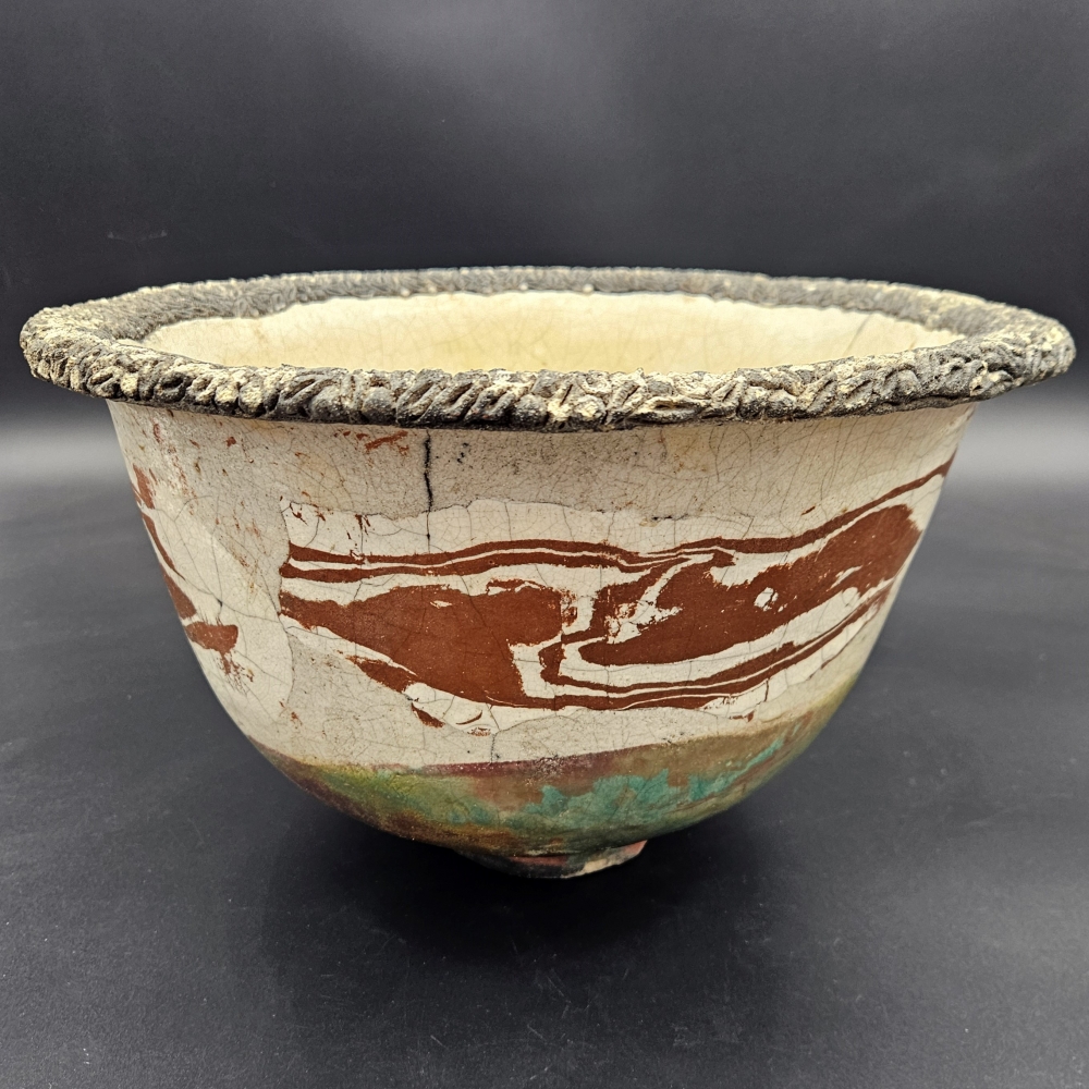 Marciano Pérez Buendia, pieza de taller, obra única de cerámica en técnica Raku