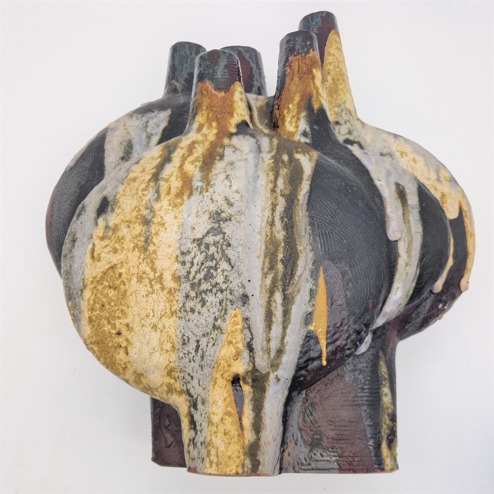 Florero de cerámica de Fat Lava de Helmut Friedrich Schäffenacker, 1950 - 1960