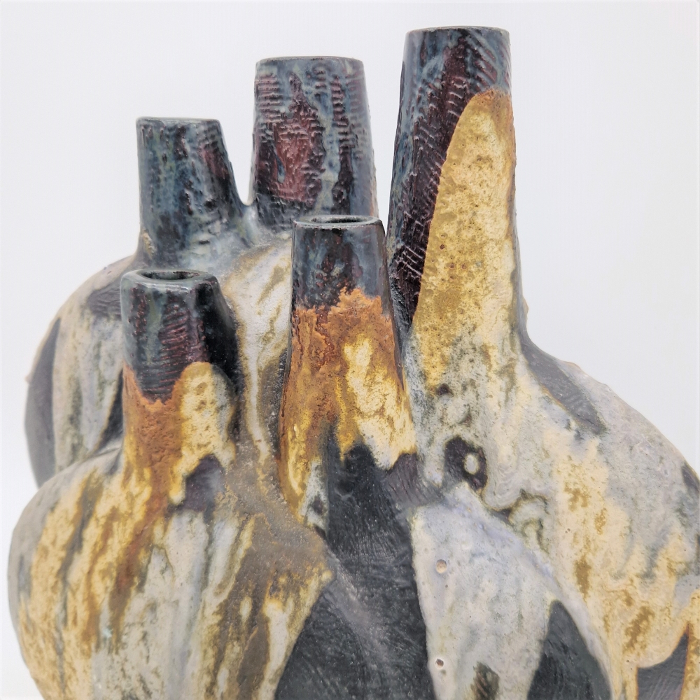 Florero de cerámica de Fat Lava de Helmut Friedrich Schäffenacker, 1950 - 1960