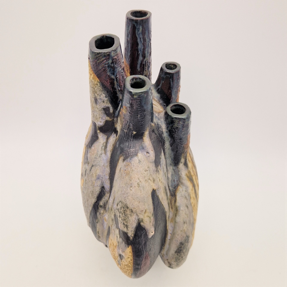 Florero de cerámica de Fat Lava de Helmut Friedrich Schäffenacker, 1950 - 1960