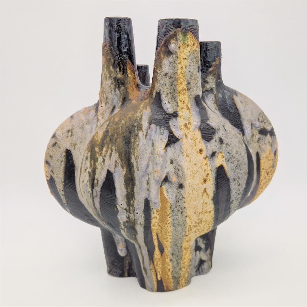 Florero de cerámica de Fat Lava de Helmut Friedrich Schäffenacker, 1950 - 1960
