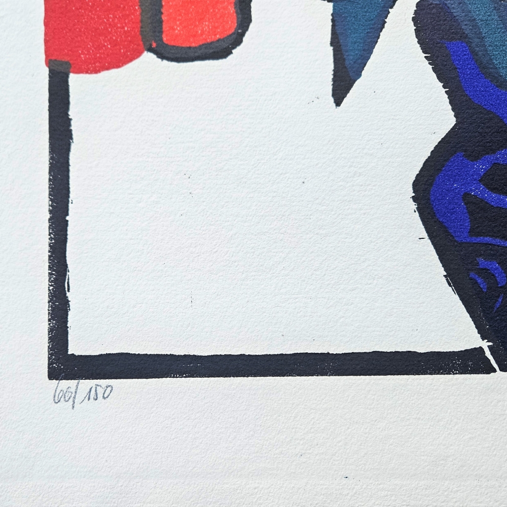 Gernot Kissel, ”Flores”, litografía 66/150, 1970 - 1975