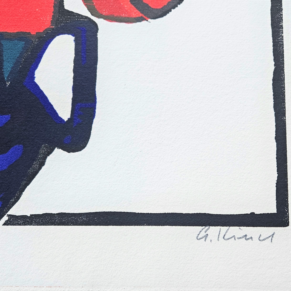 Gernot Kissel, ”Flores”, litografía 66/150, 1970 - 1975