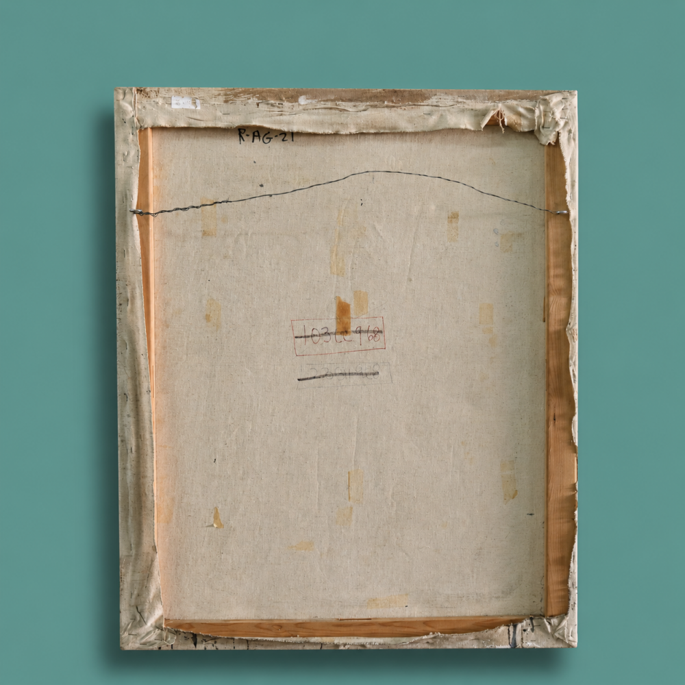 Gino Hollander (1924-2015), \"Hombres\", acrílico sobre lienzo, firmado y fechado, 1995