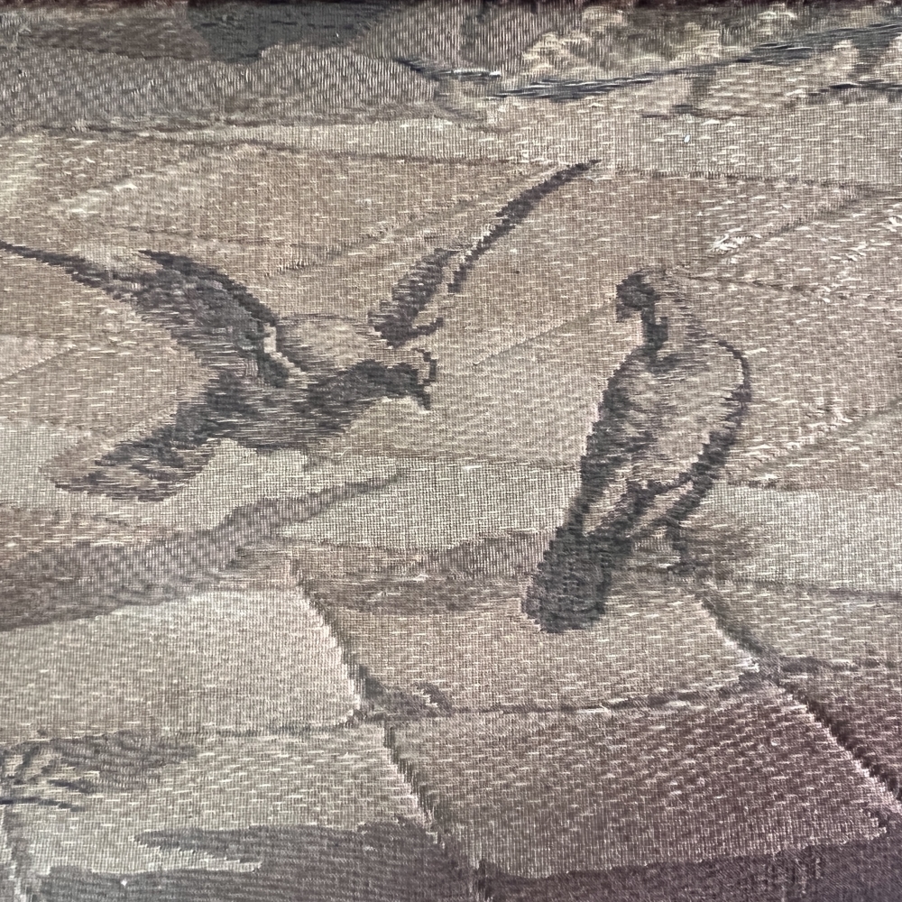 Tapiz mural jacquard antiguo del siglo XIX \"d'après Delleani\", Escena veneciana de gran formato
