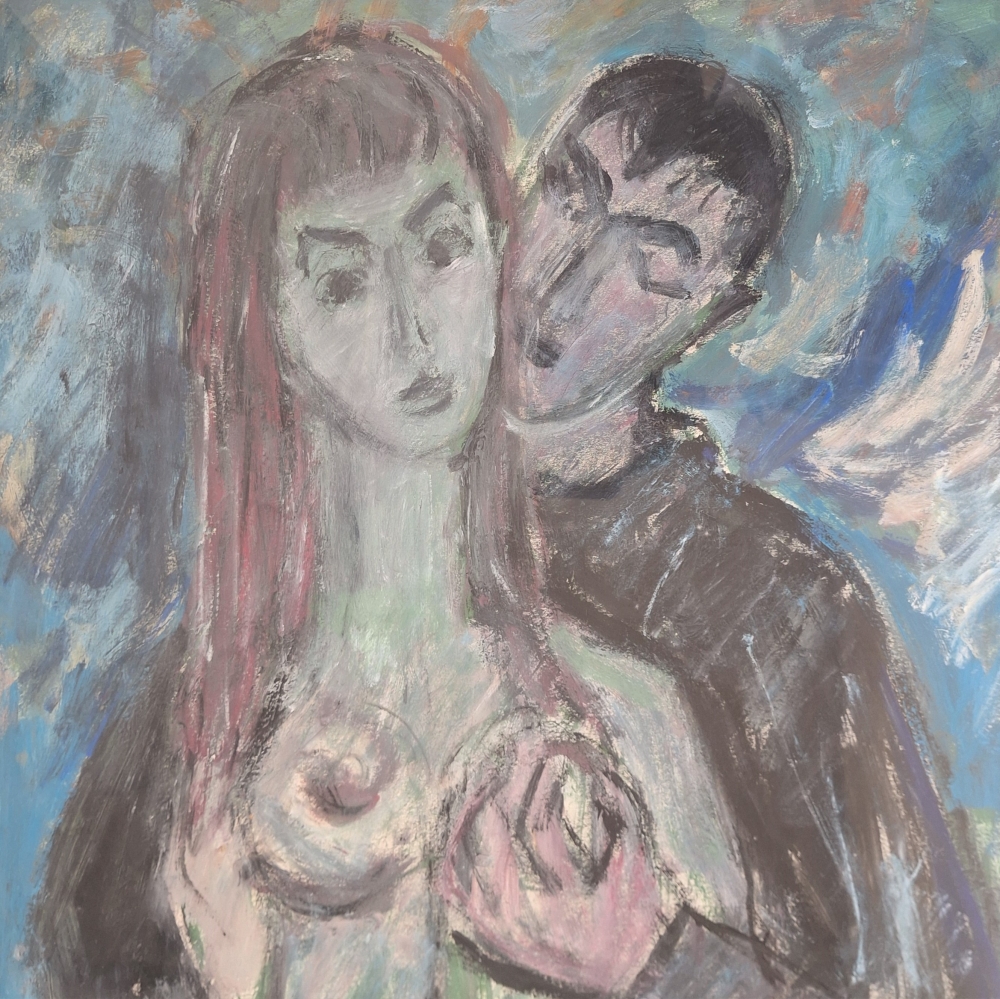 Pintura tempera sobre papel de Werner Kornhas, 1960 - 1969