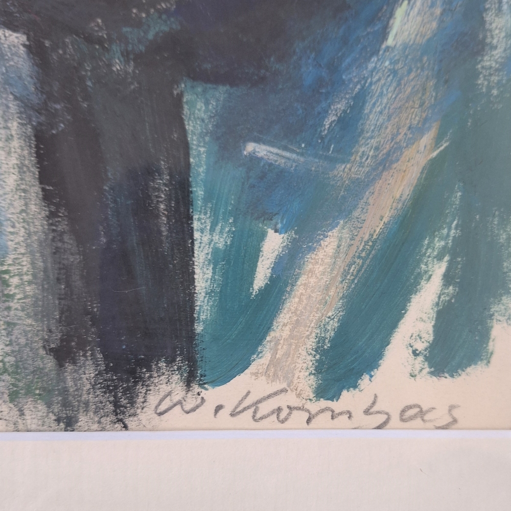 Pintura tempera sobre papel de Werner Kornhas, 1960 - 1969