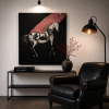 Gino Hollander (1924–2015), Caballo blanco, acrílico sobre lienzo, 2010