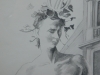 Marià Andreu i Estany, dibujo a lápiz