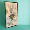 Gino Hollander (1924–2015), acrílico sobre lienzo, \"2 Veleros Abstractos\", firmado y fechado 2004