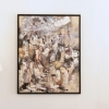 Gino Hollander (1924–2015), Pueblo abstracto, acrílico sobre lienzo, firmado y fechado 2007