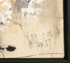 Gino Hollander (1924–2015), Pueblo abstracto, acrílico sobre lienzo, firmado y fechado 2007
