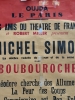 Oujda, le Paris, les amis du theatre de France, Boubouroche, Michel Simon, Marruecos 1960, cartel