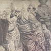 Tapiz mural jacquard antiguo del siglo XIX \"d'après Delleani\", Escena veneciana de gran formato