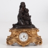 Reloj de sobre mesa, francés del siglo XIX, Leon Marchand a Paris Rue Richelieu 57