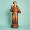 Talla de San Antonio de Padua, madera de castaño policromada y estofada, siglo XVII