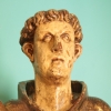 Talla de San Antonio de Padua, madera de castaño policromada y estofada, siglo XVII