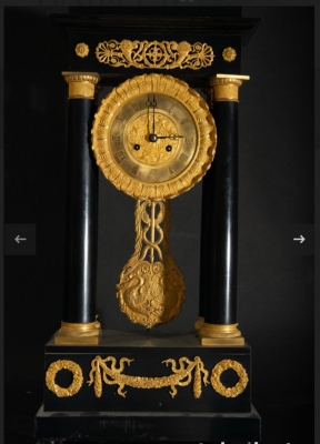 Reloj de sobremesa, Francia, Carlos X, siglo XIX
