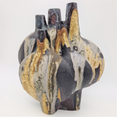 Florero de cerámica de Fat Lava de Helmut Friedrich Schäffenacker, 1950 - 1960