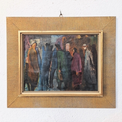 Pintura al óleo de Elvira Hartung, Karlsruhe, 1950 - 1959