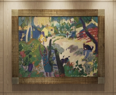 Manel Anoro, óleo sobre lienzo, paisaje