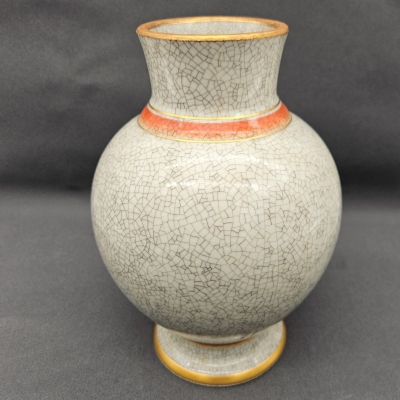 Jarrón de cerámica craquelada de Royal Copenhagen, Dinamarca, 1950 - 1960