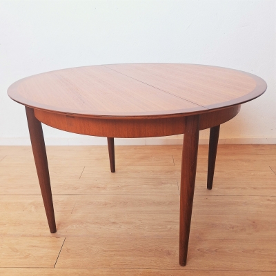 Mesa extensible de teca de Lübke, 1950 - 1959