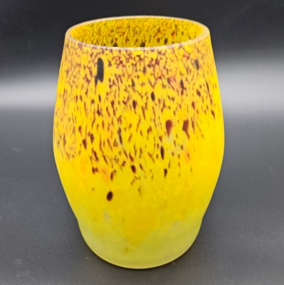 Florero art nouveau de cristal de Muller Frères Luneville, 1900 - 1920